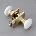 Ncl White Door Knobs, Interior, Porcelain Square Levers, Satin.... Fixed Price $56.25.