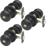 Copper Creek 3 Pack Colonial, Keyed Entry Function Door Knob - Black. Fixed Price $34.90.