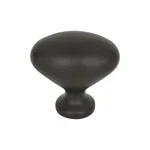 Robin Egg 1/4" Length Oval Knob Aged Bronze. Fixed Price $7.70.