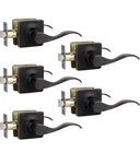 5 Pack Oil Rubbed Bronze Passage Levers Interior Door Handles For Closet Hallway. Fixed Price $54.99.