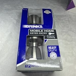 Mobile Home Keyed Entry Door Knob Brinks Silver Finish Bell Style# 2710-105. Fixed Price $14.99.