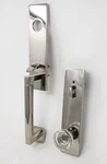 Emtek Hercules Smooth Tubular Keyed Entry Handle Set Lowell Knob Polished Nickel. Fixed Price $274.99.
