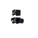 Ridgeway Matte Black Single Cylinder Door Knob Combo Pk. Square Rose Dual Keyway. Fixed Price $34.99.