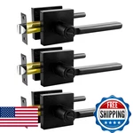 Kamota Privacy Door Levers, 3 Pack Matte Black Handles, Interior Keyless. Fixed Price $99.38.