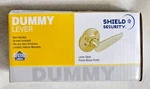 Qty 2 Shield Security Dummy Wave Lever Style Polish Brass Finish Door. Fixed Price $15.00.