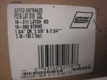 Schlage F51A-LAT-COL Custom Latitude Single Cylinder Keyed Entry Nickel. Fixed Price $69.99.