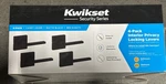 4X Kwikset Casey Privacy Locking Door Bed & Bath Handle Matte Black 93002-068. Fixed Price $65.00.