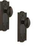 Grandeur Parthenon Plate With Eden Prairie Knob, Double Dummy, Timeless Bronze. Fixed Price $79.99.
