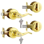 Nizado Keyed Alike Door Lock Sets Single Cylinder Deadbolt 2 Pack Polished. Fixed Price $86.98.