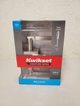 Kwikset Perth Satin Nickel Reversible Square Straight Bed/bath Door Handle. Fixed Price $19.99.