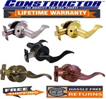 Constructor Prelude Passage Door Lock Lever Handle Orb Sn Pb Ab Ac Reversible. Fixed Price $17.98.