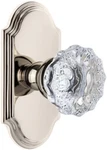 Grandeur Polished Nickel, 811224 Arc Plate Fontainebleau Crystal Knob, Privac.... Fixed Price $99.99.