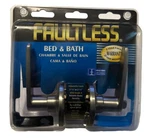 Faultless Satin Stainless Steel Bed & Bath Shape Lever Set Nip. Fixed Price $11.99.