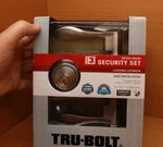 Tru-bolt Grade 3 Keyed Entry Security Set Locking Exterior Satin Nickel Finish. Fixed Price $28.85.