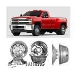 4X 17 Inches Polished Stainless Steel Dually Wheel Simulators, Bolt On .... Fixed Price $374.80.