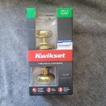 Kwikset Polished Brass Hall And Closet Doorknob 97200-787 Microban. Fixed Price $13.99.