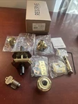 Baldwin ENTRATAR003 Brass Lockset W/ Arch Rose, Traditional Style *read*. Fixed Price $79.99.