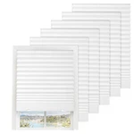 6 Packs Pleated Blackout Blinds, Temporary For Indoor Windows, Light F.... Fixed Price $38.19.