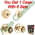 *6-SETS* Kwikset Combo Pack Polo Knob & Single Cylinder Deadbolt 96900-250. Fixed Price $169.99.