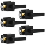 5 Pack Matte Black Door Handles Privacy Levers, Keyless Interior Kn.... Fixed Price $75.06.
