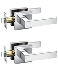 Knobwell 2-PACK Interior Passage Door Handles Straight Lever Polished Chrome. Fixed Price $84.98.