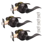 Probrico Keyed Alike Bronze Door Handle Oil Rubbed Wave Entry. Fixed Price $97.11.