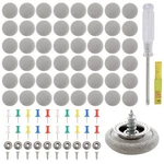 60PCS Car Headliner Repair Kit Roof Snap Rivets Buttons With Tool Grey Set Usnew. Fixed Price $10.78.