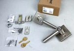 Kwikset Milan Single Cylinder Keyed Entry Door Lever W/ Smartkey - Nickel. Fixed Price $41.64.