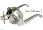 10 Passage Satin Nickel Lever Handle Door Hallway Closet Lock 835DC-PS Knobs. Fixed Price $154.95.