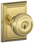 Schlage F51-GEO-ADD Georgian Keyed Entry Door Knob Set. Fixed Price $44.95.