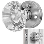 Balin Designs Silver Crystal Door With Lock, Glass Knobs Interior Priv. Fixed Price $58.66.
