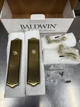 Baldwin 6939-060-FD Bristol Full Dummy Lever Set Satin Brass & Brown New. Fixed Price $149.99.