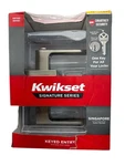 Kwikset Singapore Keyed Entry Door Lever Satin Nickel 97403-082 New. Fixed Price $29.95.