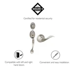 Coventry Silver Satin Nickel Brass Door Handle Set. Fixed Price $122.38.