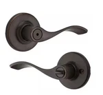 New Kwikset 300BL 15 Cp V1 Balboa Venetian Bronze Bed Bath Locking Door Handle. Fixed Price $23.46.