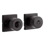 Signature Hardware-adriot Entrance Set-square Rosette-knob Handle-matte Black. Fixed Price $50.15.
