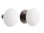 Signature Hardware Pair Of White Ceramic Doorknobs, Oil Rubbed Bronze. Fixed Price $39.95.