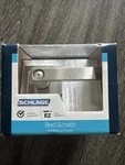 Schlage Interior Door Handle /lever Bed & Bath - Satin Nickel , New Box. Fixed Price $20.00.