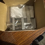 87855 Harney Hardware Palm Closet/hall/passage Door Lever Contemporary Nic. Fixed Price $8.99.