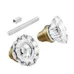 Newliplace 1 Pack Glass Door Knobs Interior Mortise Lock Replacement Set With.... Fixed Price $25.64.