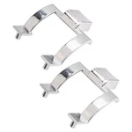 2 Pcs Towel Bar Brackets Set Shower Door Zinc Alloy Pull Handle Replacement. Fixed Price $17.77.