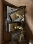 Grandeur 810711 Carre Solid Brass Passage Lever Set, Bellagio (vintage. Fixed Price $273.76.