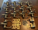 15 Kwikset Dorian Antique Brass Door Lock Lot 7 Passage 6 Privacy 2 Pocket. Fixed Price $150.00.