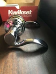 Kwikset 720BRL 26 Polished Chrome Brooklane Passage Door Lever Knob. Fixed Price $20.95.