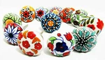 Ceramic Door Drawer Pulls Cupboard Handles Multi Color Set 5, 10, 15. Fixed Price $42.99.
