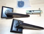 Emtek 5110HLOLHUS10B Passage Square Rosette Helios Lever Oil Rubbed Bronze. Fixed Price $37.75.