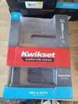 Kwikset Singapore Satin Nickel Rectang Straight Bed/bath Door Handle 97301-036. Fixed Price $17.99.