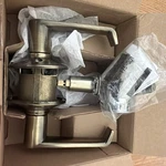 Schlage F40 609 Flair Door Lever, Bed & Bath Privacy Lock, Antique Brass. Fixed Price $19.00.