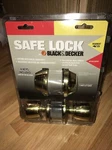Vtg Black & Decker Safe Lock Keyed Entry Deadbolt Brass Door Latch Handle Nos. Fixed Price $23.99.