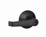 Schlage F51A 622 Elan Lever Keyed Entry Lock, Matte Black. Fixed Price $23.99.